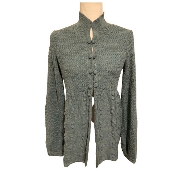 Anthropologie Sweaters - Anthro Sleeping on Snow Blue Alpaca Blend Cardigan